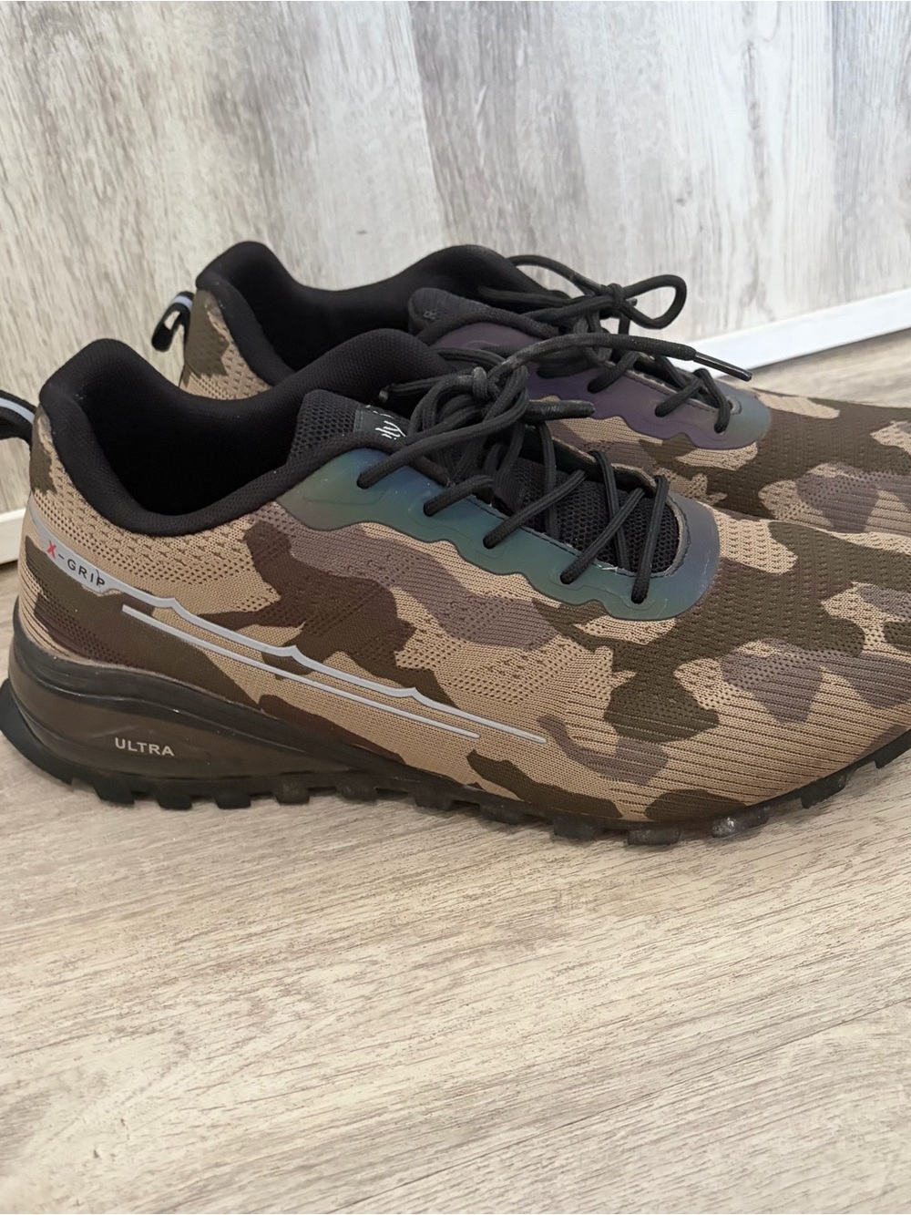 Kricely camouflage trail running shoes Men 48 Hiking Nature Sneaker